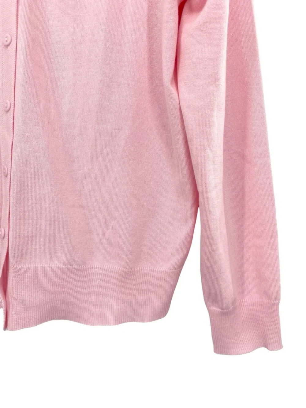 Grace Karin Pink V Neck Knit Cardigan Sweater Size XL